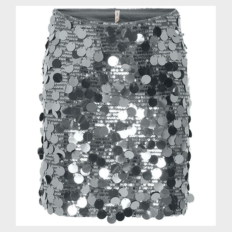 Kids Only Nederdel - KogJadel - Silver/w. Silver Sequins