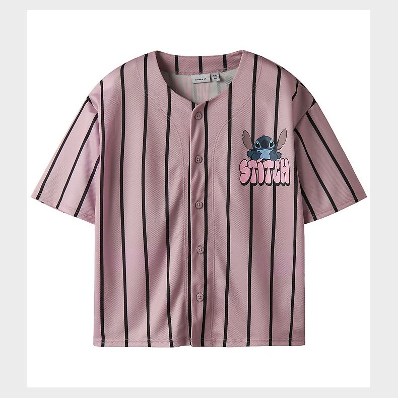 Name It Skjorte k/ - NkfOdisa - Stitch - Keepsake Lilac