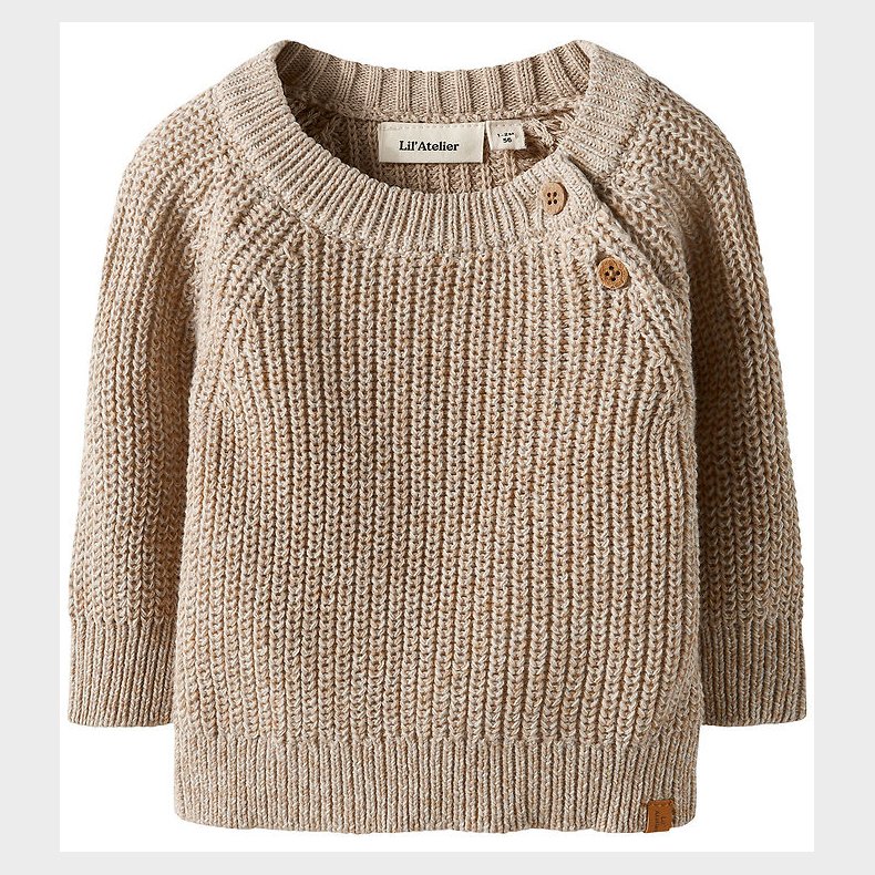 Lil Atelier Bluse - Strik - NbmRokko - Oxford Tan/Melange