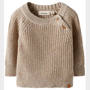 Lil Atelier Bluse - Strik - NbmRokko - Oxford Tan/Melange