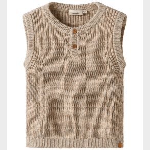 Lil Atelier Vest - Strik - NmmRokko - Oxford Tan/Melange