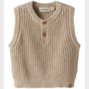 Lil Atelier Vest - Strik - NmmRokko - Oxford Tan/Melange