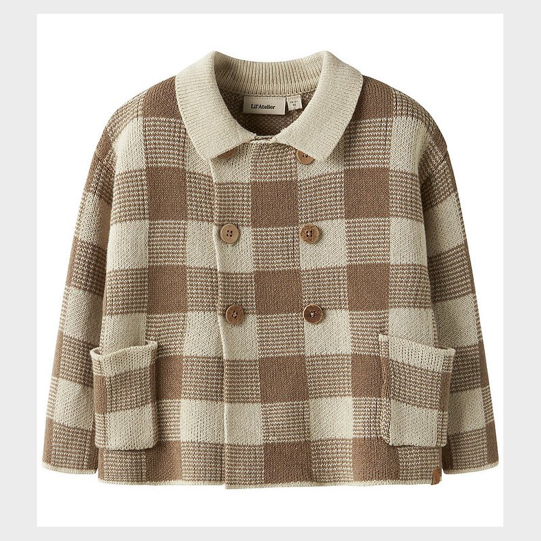 Lil Atelier Cardigan - Strik - NmmRobo - Sepia Tint