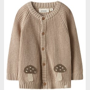 Lil Atelier Cardigan - Strik - NmmEmlen - Oxford Tan m. Svampe
