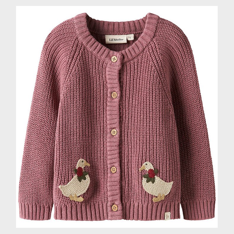 Lil Atelier Cardigan - Strik - NmfEmlen - Nostalgia Rose