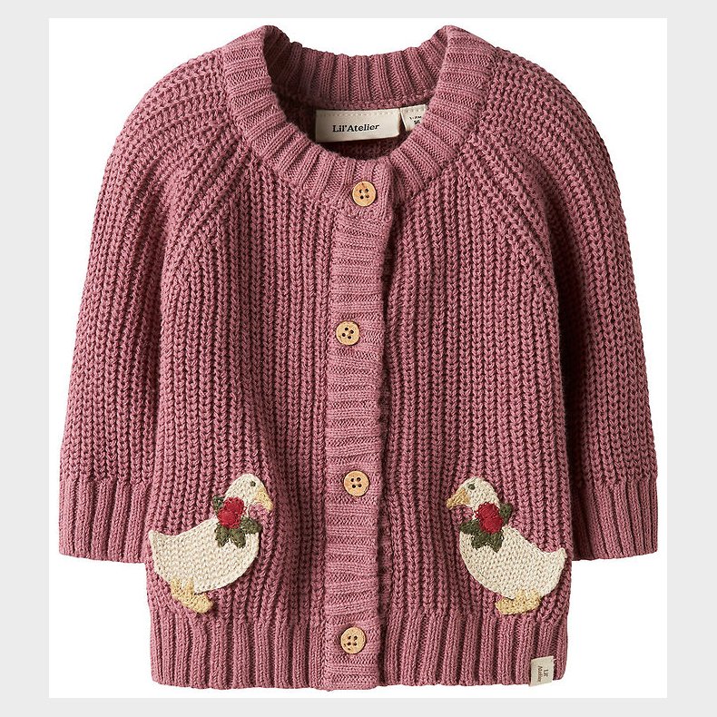 Lil Atelier Cardigan - Strik - NbfEmlen - Nostalgia Rose