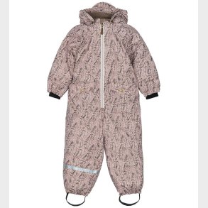 Mikk-Line Flyverdragt - PU - Recycled - Cloud Gray m. Print