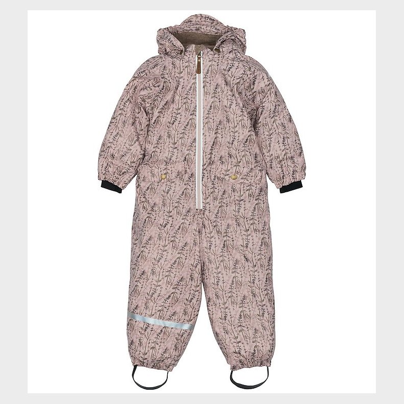 Mikk-Line Flyverdragt - PU - Recycled - Cloud Gray m. Print