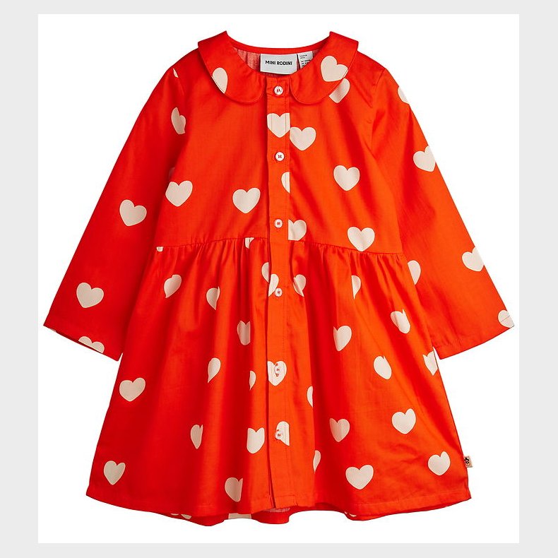 Mini Rodini Kjole - Hearts - Rd