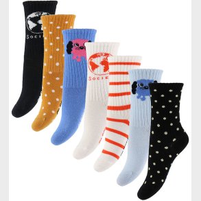 Mini Rodini Strmper - 7-pak - Doggie - Multi