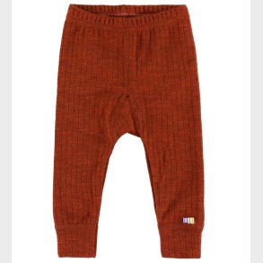 Joha Leggings - Uld - Rib - Rust