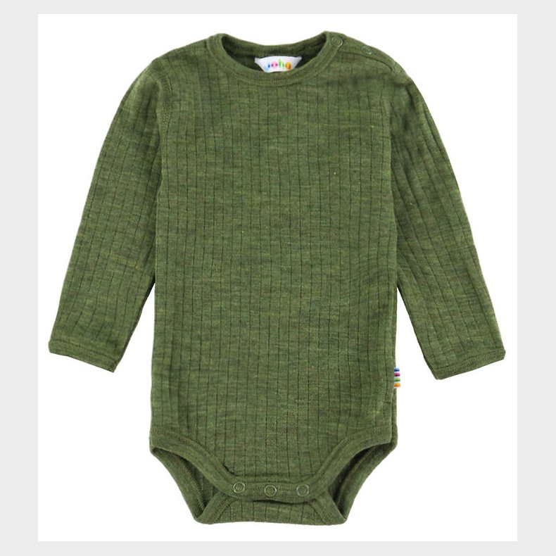 Joha Body l/ - Uld - Rib - Mrk Oliven