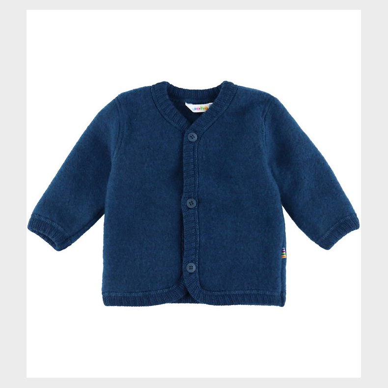Joha Cardigan - Uld - Mrk Turkis
