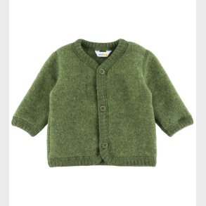 Joha Cardigan - Uld - Mrk Oliven