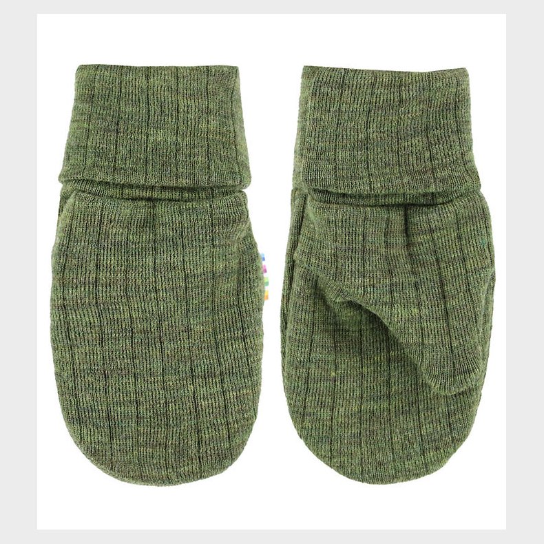 Joha Luffer - Uld - Rib - M�rk Oliven