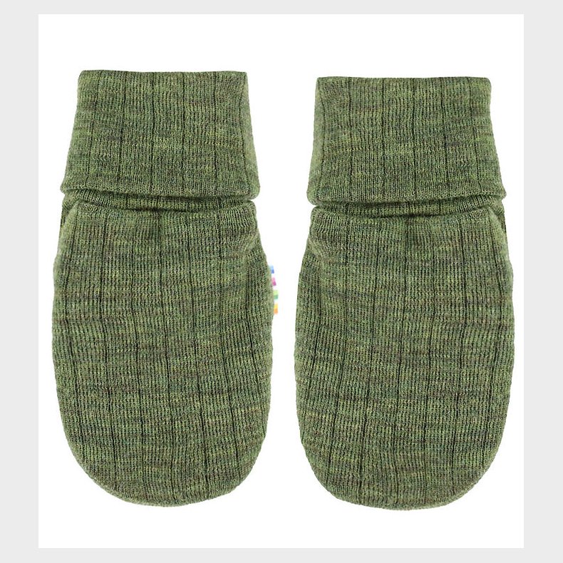 Joha Luffer - Uld - Rib - M�rk Oliven