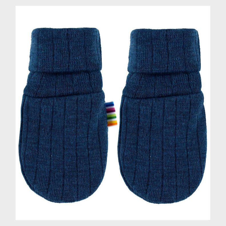 Joha Luffer - Uld - Rib - M�rk Turkis