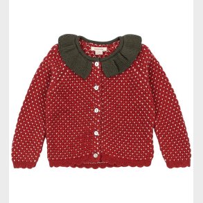 Konges Sljd Cardigan - Uld - Strik - Strawberry - Barbados Cher