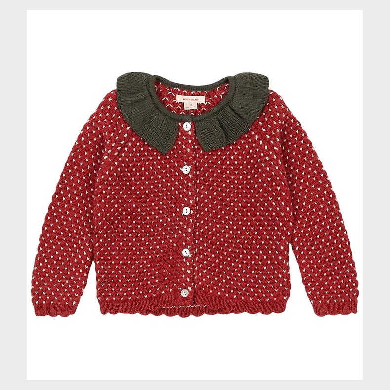 Konges Sljd Cardigan - Uld - Strik - Strawberry - Barbados Cher