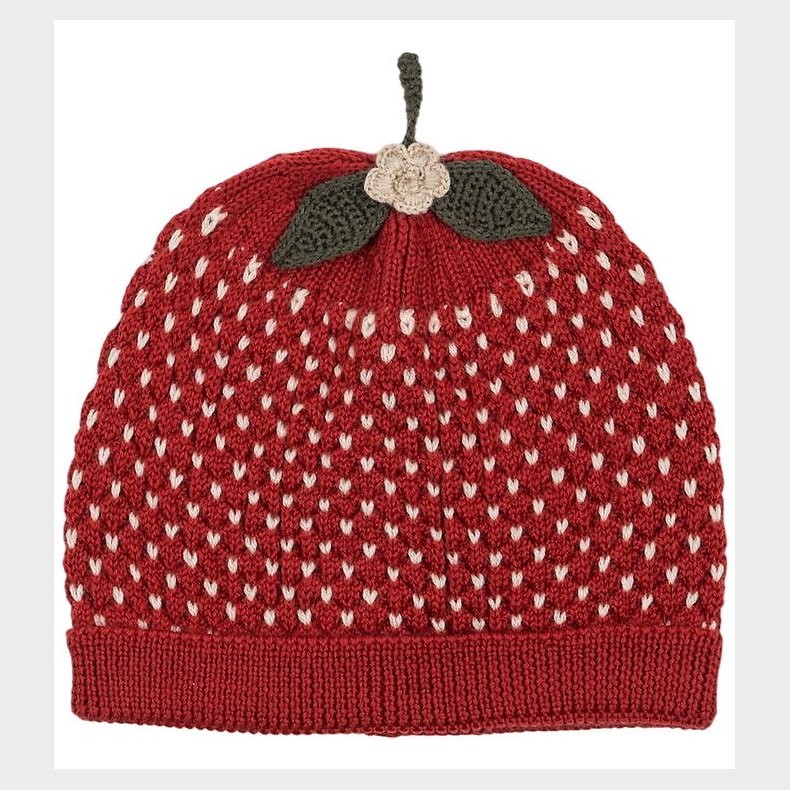 Konges Sljd Hue - Strik - Uld - Strawberry - True Red