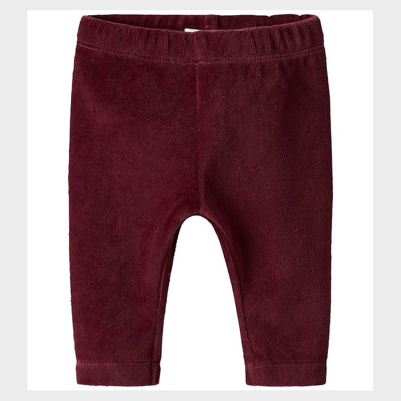 Name It Leggings - Velour - NbfRoxy - Burgundy