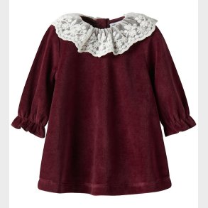 Name It Kjole - Velour - NbfRoxy - Burgundy