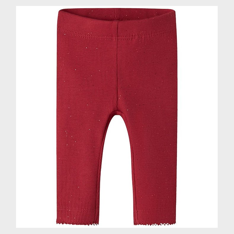 Name It Leggings - NbfRosally - Rib - Jester Red