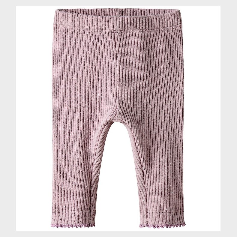 Name It Leggings - NbfRosally - Rib - Keepsake Lilac