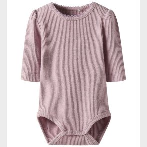 Name It Body l/ - Rib - NbfRosally - Keepsake Lilac m. Glimmer