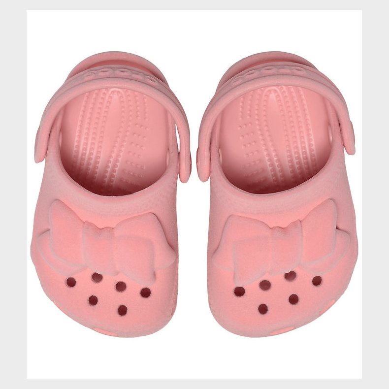 Crocs Sandaler - Crocs Littles Velvet Bow - Powder Pink