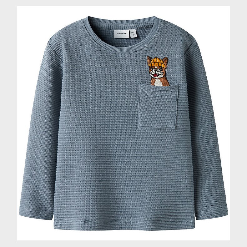 Name It Bluse - Rib - NmmRofus - Flint Stone