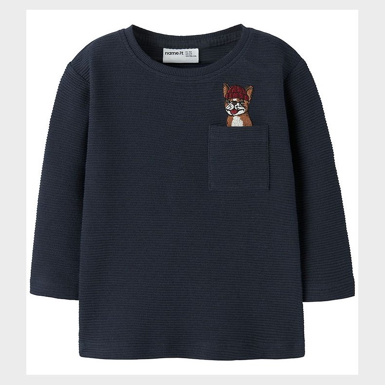 Name It Bluse - Rib - NmmRofus - Navy Blazer