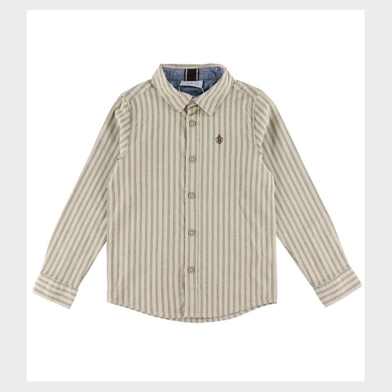 Name It Skjorte - NmmRekid - Island Fossil/Thin Stripe - Delicio