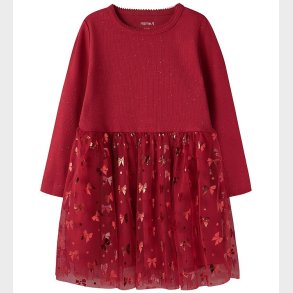 Name It Kjole - NmfRosally - Rib/Tyl - Jester Red