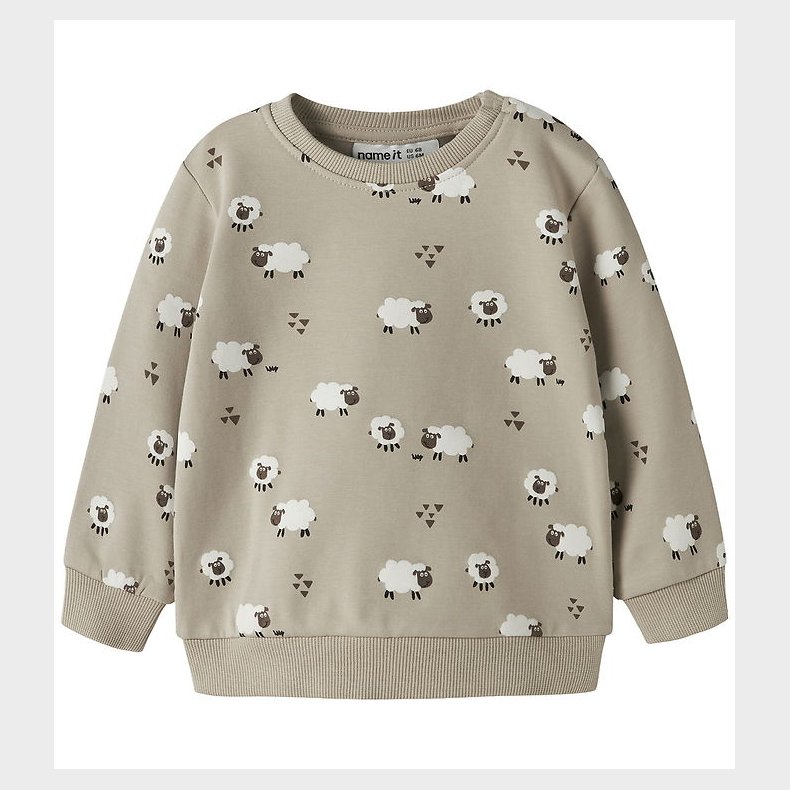 Name It Sweatshirt - NbmVimmer - Island Fossil/Sheep