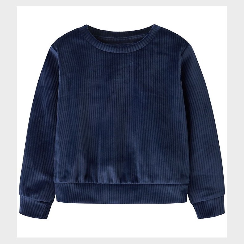 Name It Bluse - NmfVeloa - Velour - Navy Blazer