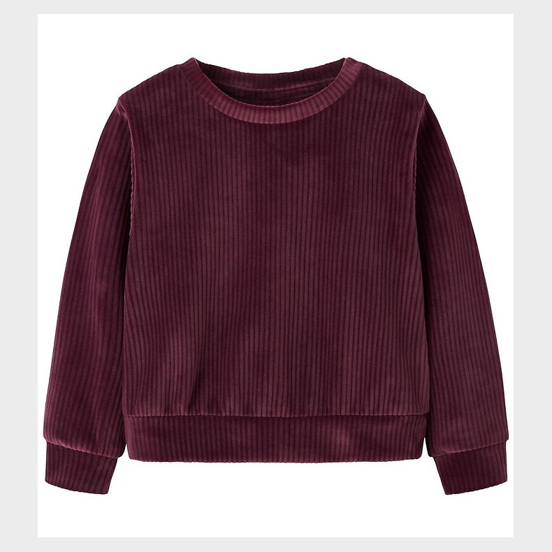 Name It Bluse - NmfVeloa - Velour - Burgundy