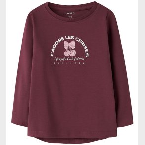 Name It Bluse - NmfVix - Burgundy/Cerises