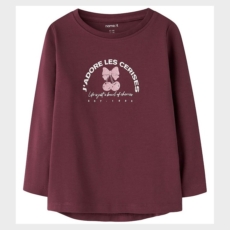 Name It Bluse - NmfVix - Burgundy/Cerises