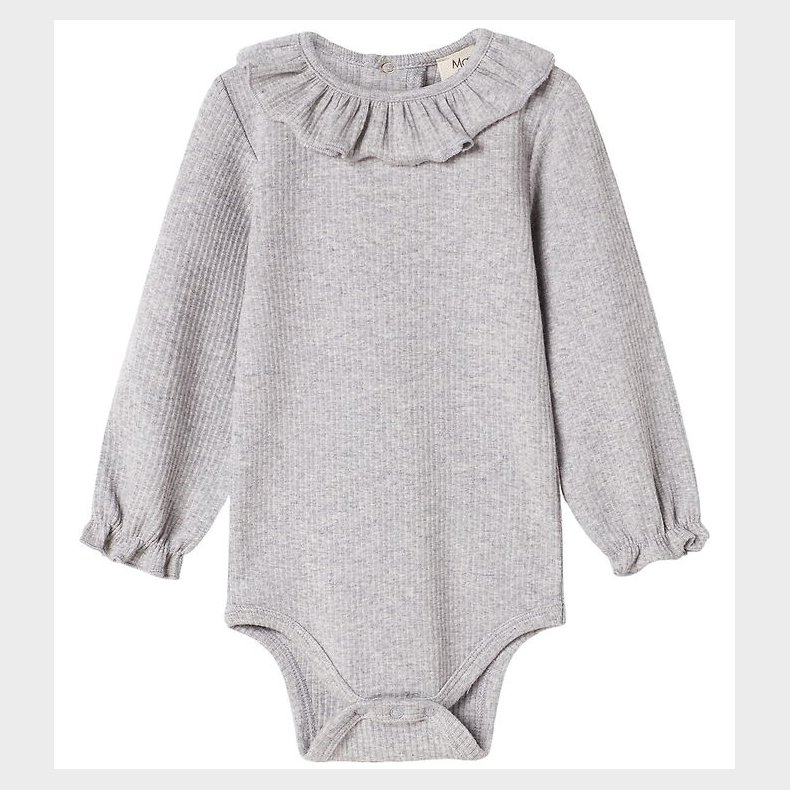 MarMar Body l/ - Rib/Modal - Brandine - Light Grey Melange
