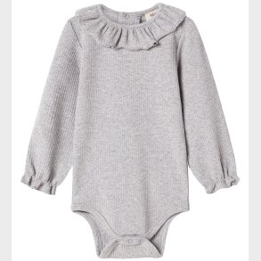 MarMar Body l/ - Rib/Modal - Brandine - Light Grey Melange