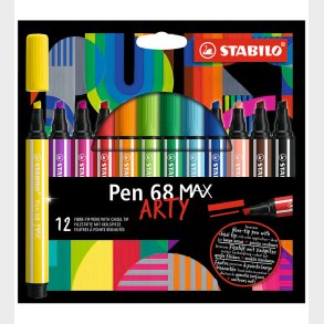 Stabilo Tuscher - Pen 68 Max Arty - 12 stk. - Multifarvet