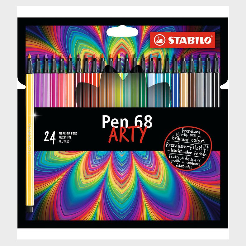 Stabilo Tuscher - Pen 68 Arty - 24 stk. - Multifarvet