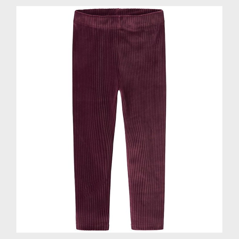 Name It Leggings - NmfVeloa - Velour - Burgundy