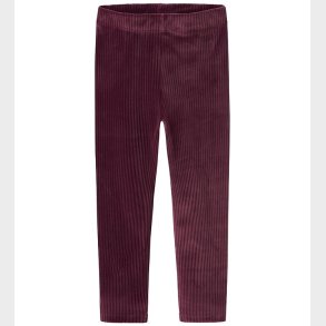 Name It Leggings - NmfVeloa - Velour - Burgundy
