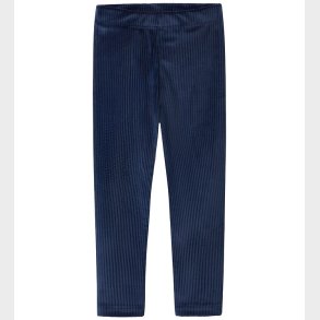 Name It Leggings - NmfVeloa - Velour - Navy Blazer