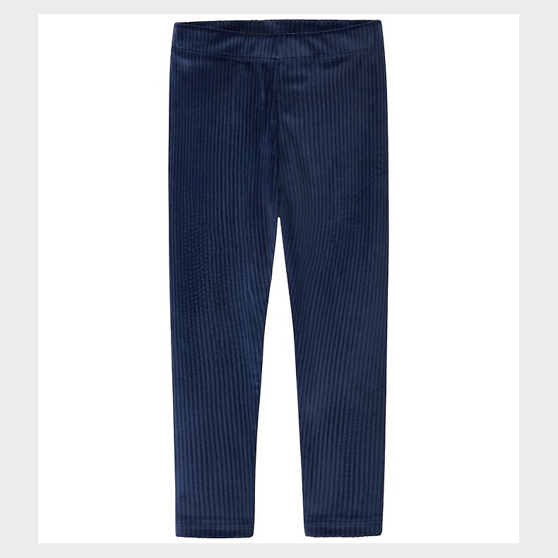 Name It Leggings - NmfVeloa - Velour - Navy Blazer