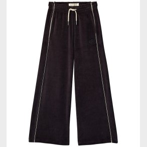 Calvin Klein Bukser - Wide - Velour - Black