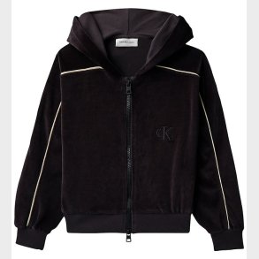 Calvin Klein Cardigan - Velour - Black