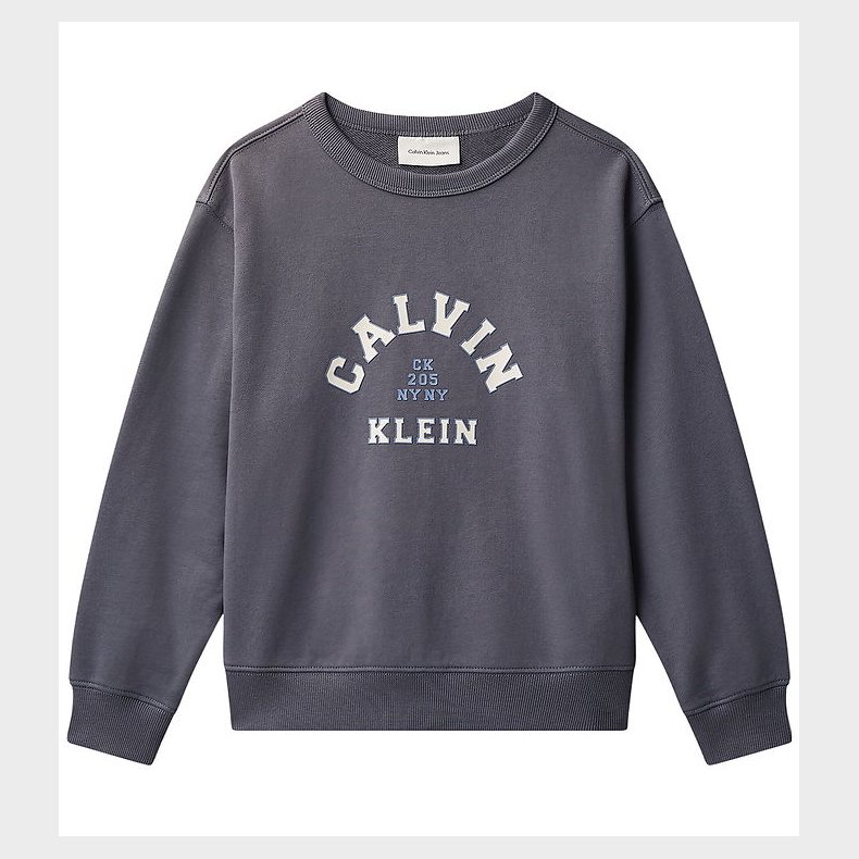 Calvin Klein Sweatshirt - Varsity - Coal Grey
